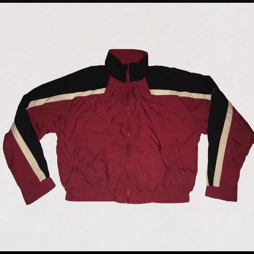⬇️Vintage Champion Red Windbreaker Large